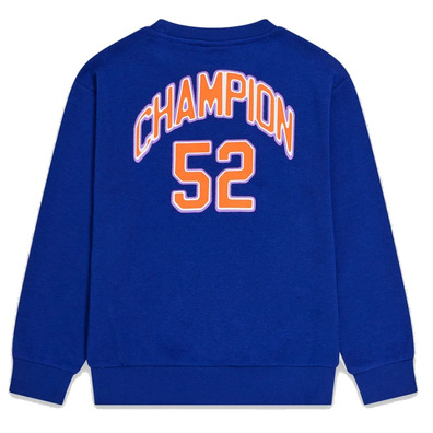 Champion Kids Modern Basketball Logo Sweatshirt "Blau"