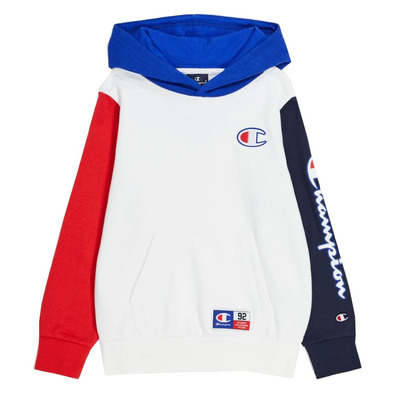 Champion Kinder Sport Lifestyle Basketball Kapuzen Logo C "Weiß"