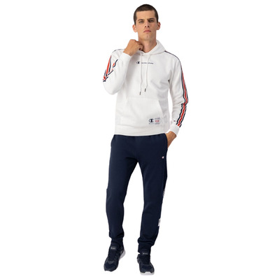 Champion Legacy Basketball Kontrast Details Fleece Hoodie "White"