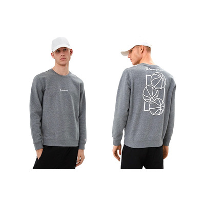 Champion Legacy Basketball Graphic Print Sweatshirt "Grey"