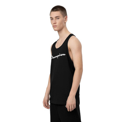 Champion Legacy Kontrast Scrip Logo Tank Top "Schwarz"