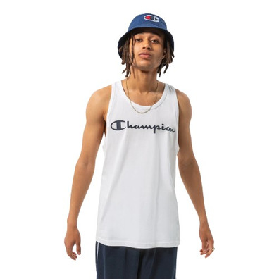 Champion Legacy Kontrast Scrip Logo Tank Top "Weiß"