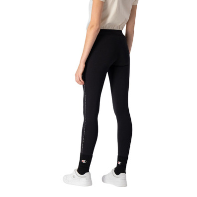 Champion Legacy Contrast Trim Cotton Leggings "Schwarz"