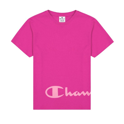 Champion Legacy Baumwoll T-Shirt mit bunten Details "Pink"