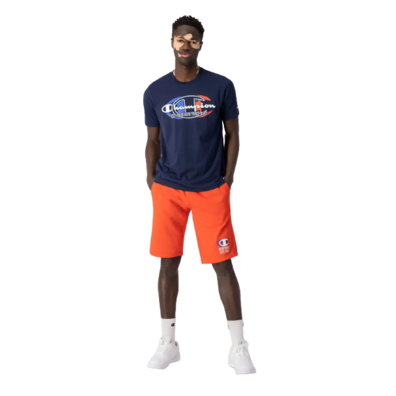 Champion Legacy Front Champion Logo Print T-Shirt "Navy"