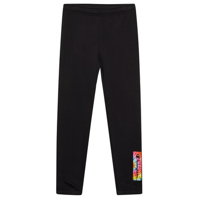 Champion Legacy Girls Scrip Logo Regenbogen Leggings "Schwarz"