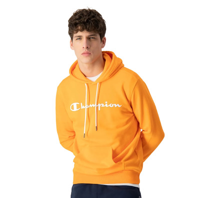 Champion Legacy Script Logo Baumwolle Terry Hoodie "Orange"