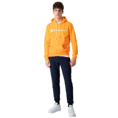 Champion Legacy Script Logo Baumwolle Terry Hoodie "Orange"