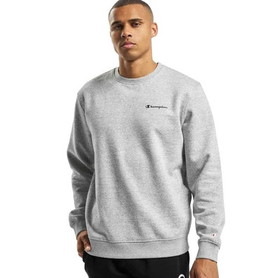 Champion Legacy Small Script Logo Crewneck Sweatshirt "Light Grey"