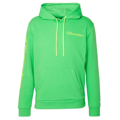 Champion Legacy Spray Neon Kapuzenpullover "Lime Green Flour"