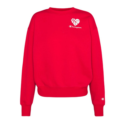 Champion Legacy Wm ́s Myla Logo Love Sweatshirt "Red"