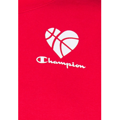 Champion Legacy Wm ́s Myla Logo Love Sweatshirt "Red"