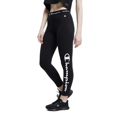 Champion Legacy Wm ́s Scrip Logo Waist Crop Leggings "Schwarz"