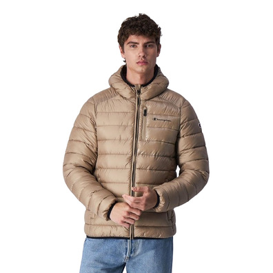 Champion Leichte Nylon Kapuzenjacke "Beige"