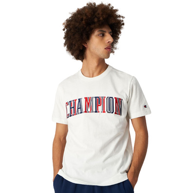 Champion Multicolour Bookstore Baumwolle T-Shirt "White"