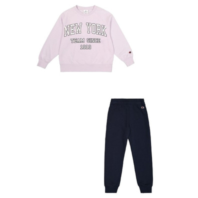 Champion New York Girl\'s Tracksuit "Pastel Lilac"