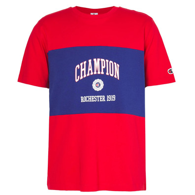 Champion Rochester Bookstore Color Block Logo T-Shirt "Red"