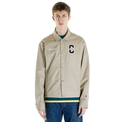 Champion Rochester Bookstore Snap Buttons Logo C Jacke "Taupe"