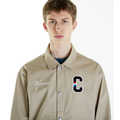 Champion Rochester Bookstore Snap Buttons Logo C Jacke "Taupe"