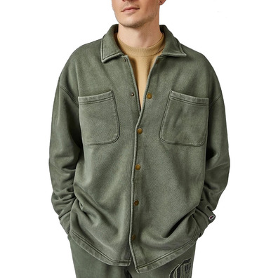 Champion Rochester Garment-Dyed Heavy Full Buttons Fleece Jacke