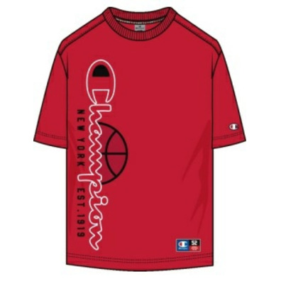 Champion Sport Lifestyle Basketball Big Logo Custom Fit T-Shirt "Red"