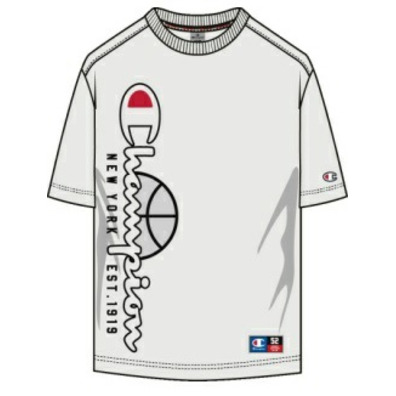 Champion Sport Lifestyle Basketball Big Logo Custom Fit T-Shirt "White"