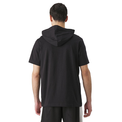 Champion Sport Lifestyle Basketball USA Logo Comfort Fit T-Shirt mit Kapuze "Black"