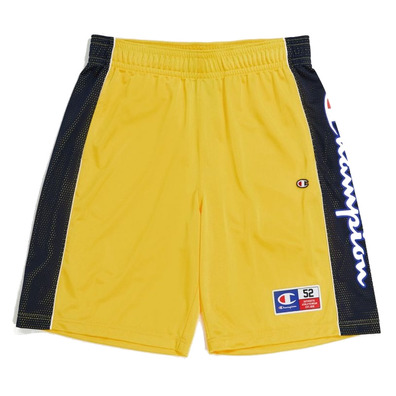 Champion Sport Lifestyle Basketball USA Logo Mesh Shorts "Buttercup Yellow"