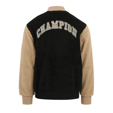 Champion Teddy Full Zip Bomber Jacke Fleece "Black"