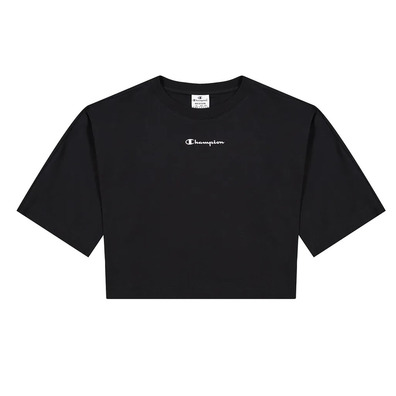 Champion Wm ́s Cropped Back Script Logo T-Shirt "Black"