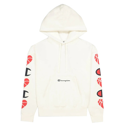 Champion Wm ́s Legacy Logo Ärmel Love Hoodie "White"