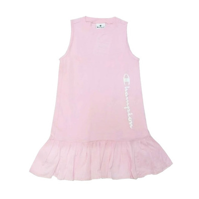 Champion Junge Mädchen Script Vertical Logo Kleid Tank "Pink"