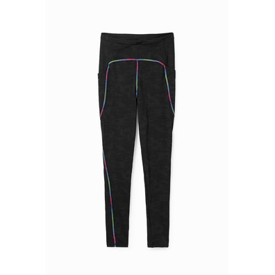 Desigual Contrasting Sport Leggings "Schwarz"