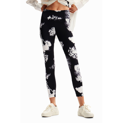 Desigual Floral Sport Leggings "Black-White"