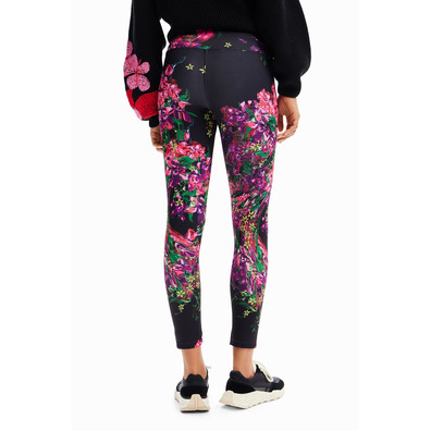 Desigual Floral Sport Leggings "Magical Fuxia"