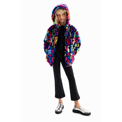 Desigual Girls Mehrfarbig Pelzjacke "Tutti Fruti"