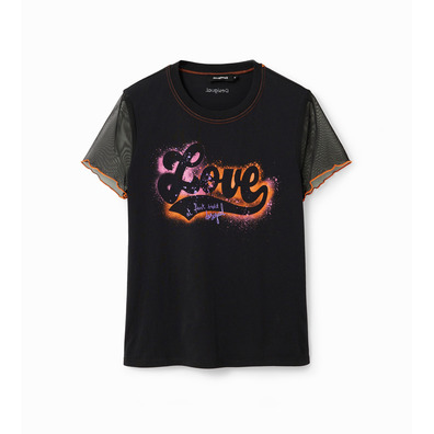 Desigual Graffiti Love T-Shirt "Black"