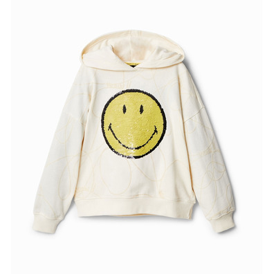 Desigual Junior Reversible Pailletten Smiley® Hoodie