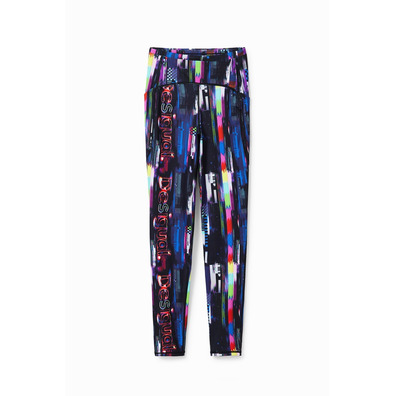 Desigual Leggings Sport Digital "Schwarz"