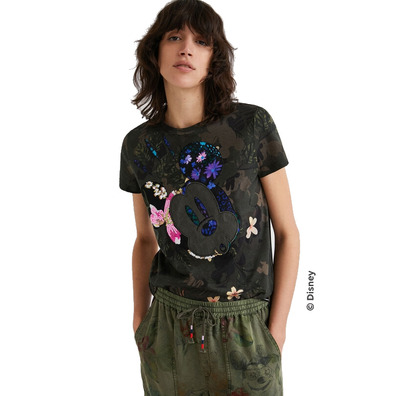 Desigual Mickey Maus Camouflage T-Shirt