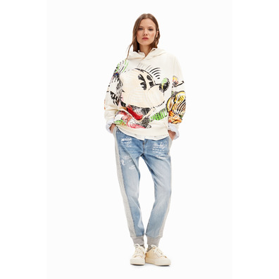 Desigual Oversize Mickey Maus Sweatshirt "Beige"