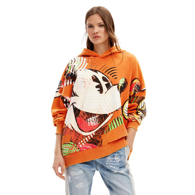 Desigual Oversize Mickey Maus Sweatshirt "Orange"