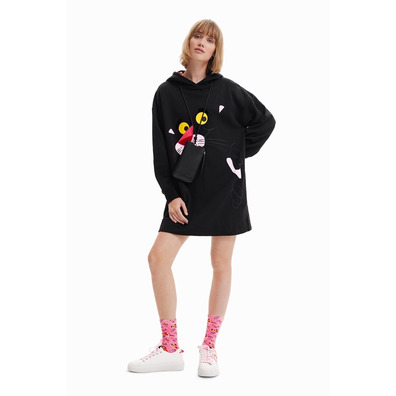 Desigual Short Pink Panther Sweatshirt Kleid