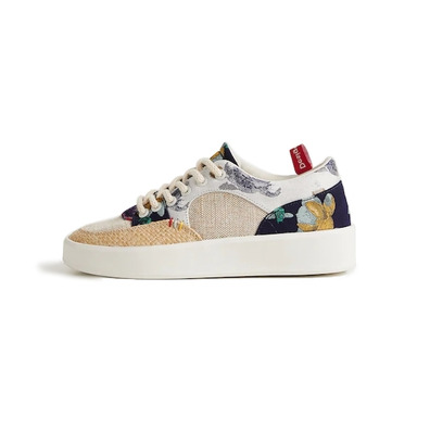 Desigual Sneakers "Patchwork mit Raffia"