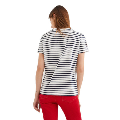 Desigual Striped Mickey Maus T-Shirt