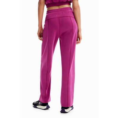 Desigual Wide-leg Sport Hosen "Blackberry Rose"