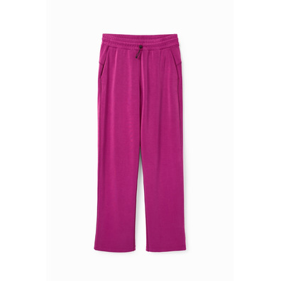 Desigual Wide-leg Sport Hosen "Blackberry Rose"