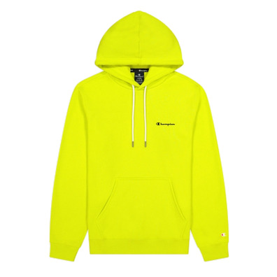 Champion Legacy Small Script Logo Print Cotton Terry Hoodie "Yellow"