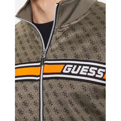 Guss Korbin Full Zip Über Logo Sweatshirt "Green"