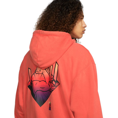 Jordan Dri-FIT Zion Performance Hoodie "Brigh Crimson"